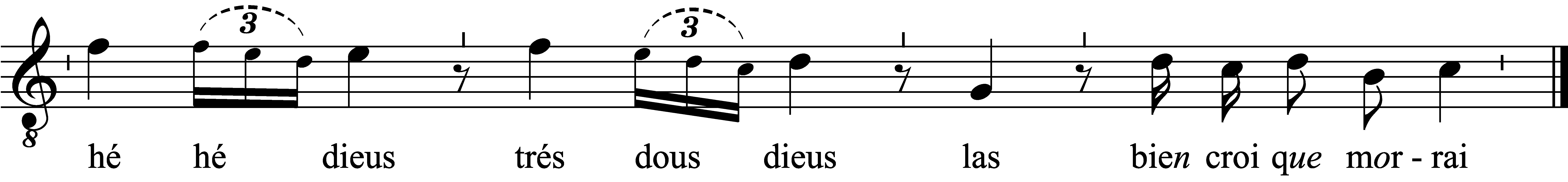Refrain musical notation
